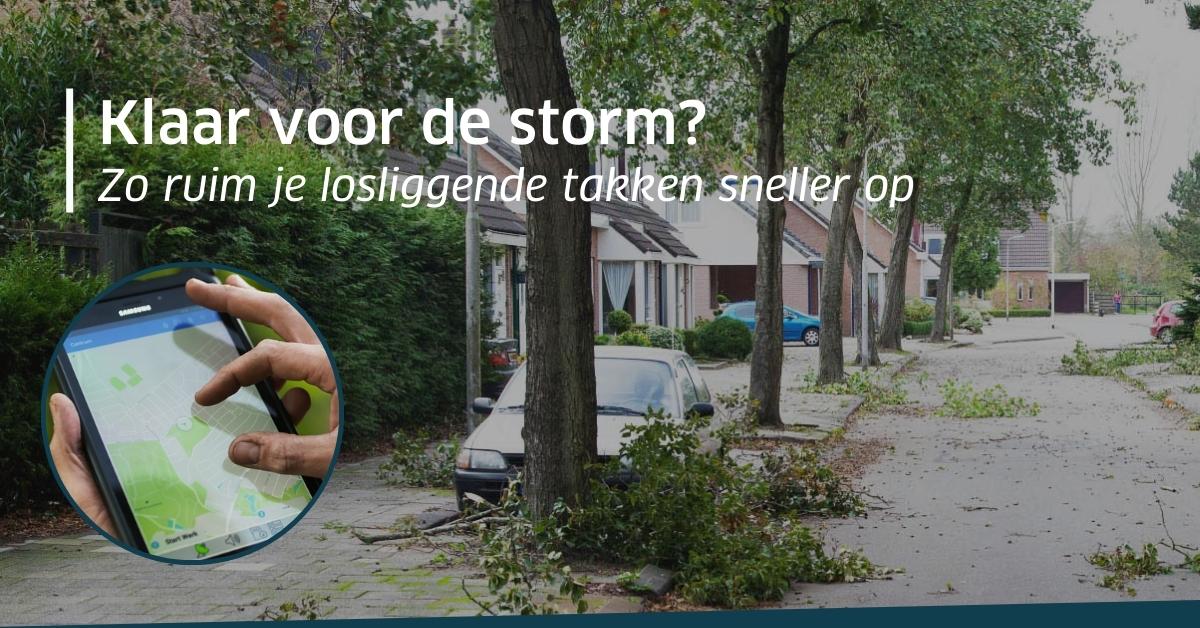 Klaar voor de storm? Zo ruim je losliggende takken sneller op!