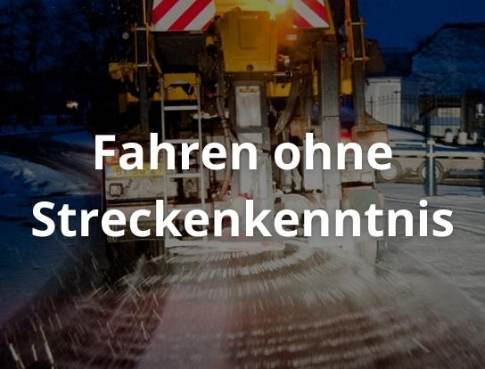 Fahren ohne Streckenkenntnis