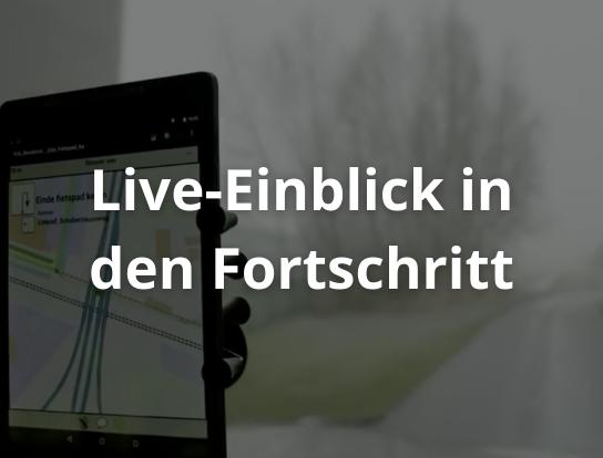 Live-Einblick in den Fortschritt