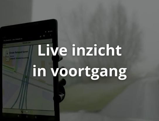 Live inzicht in voortgang