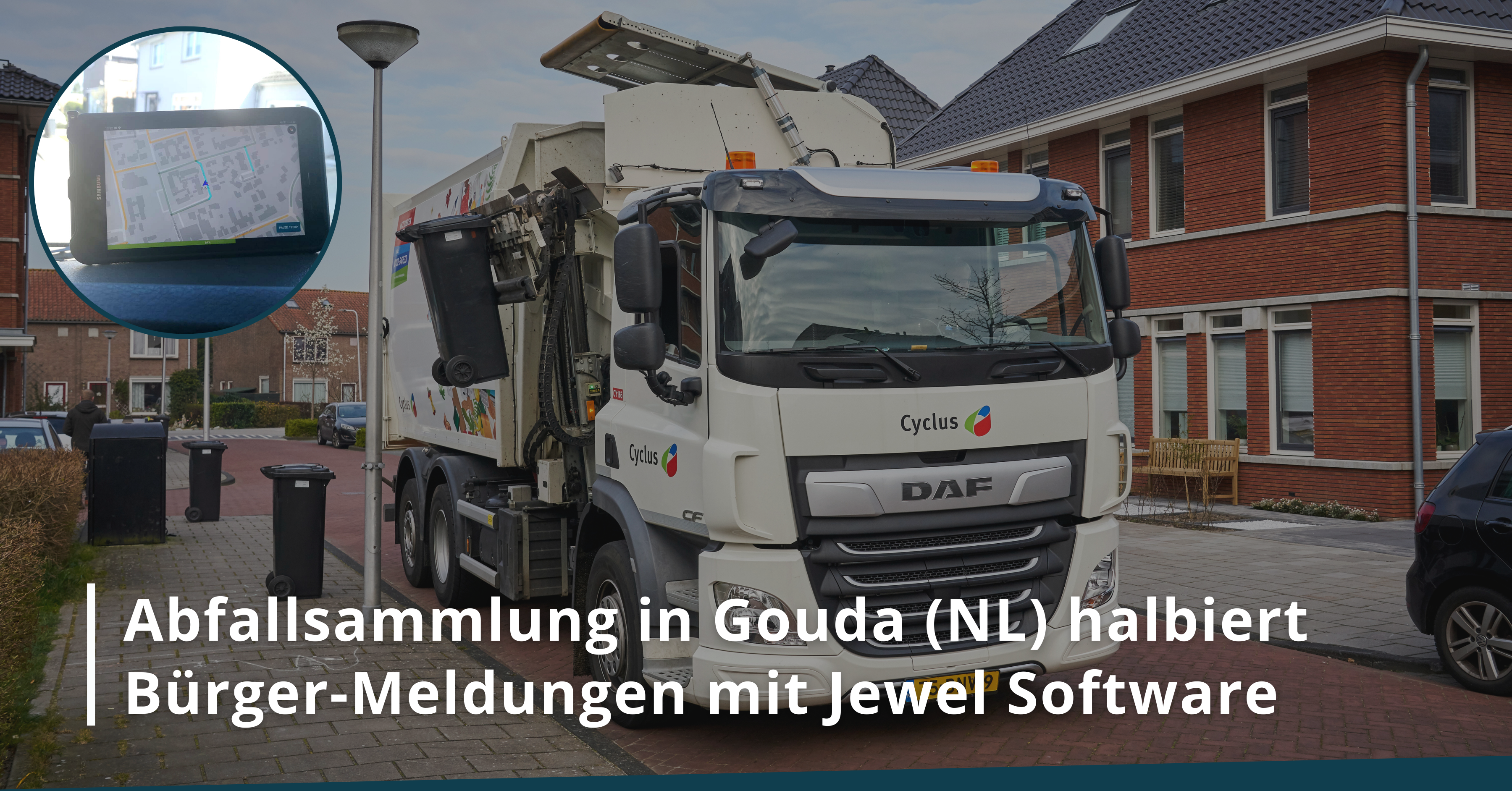 Abfallsammlung in Gouda (NL) halbiert Bürger-Meldungen mit Jewel Software
