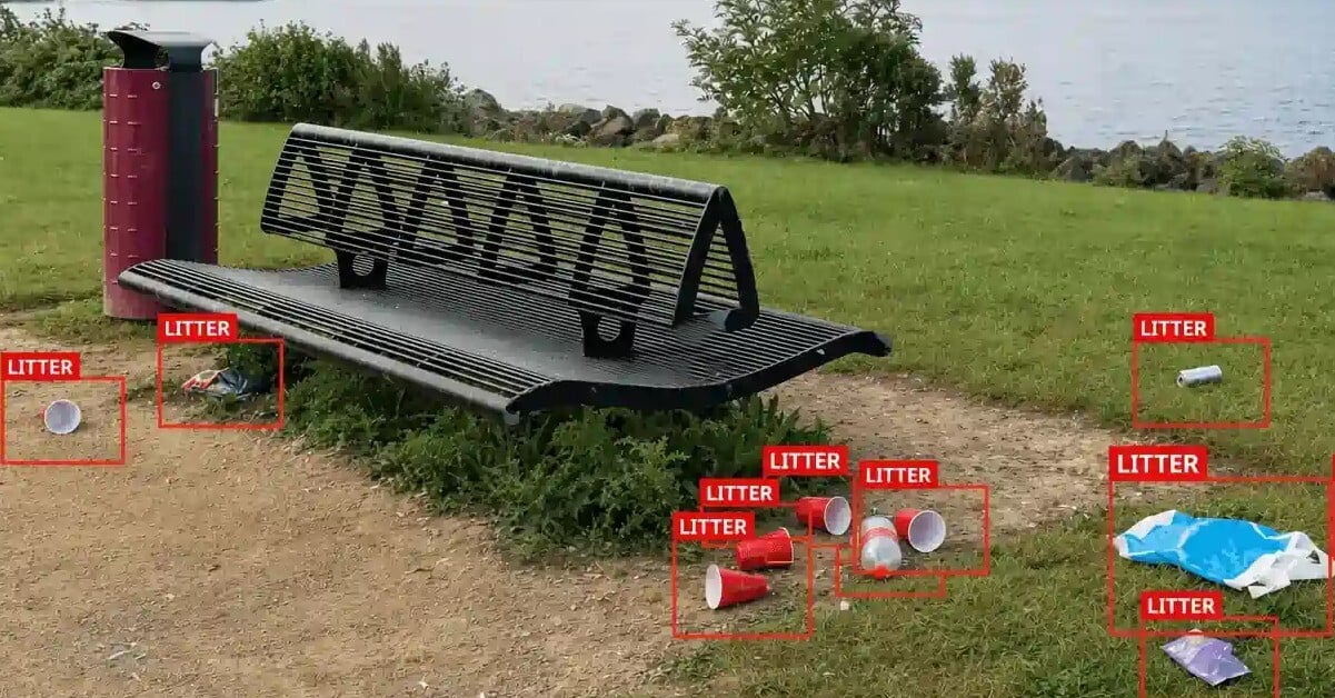 Image Recognition Detects Litter in a Park